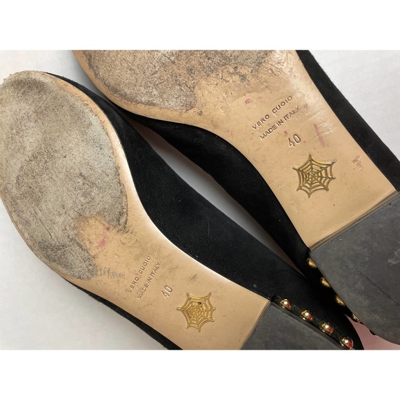 Charlotte Olympia Embroidered Velvet Kitty flats - Picture 8 of 12